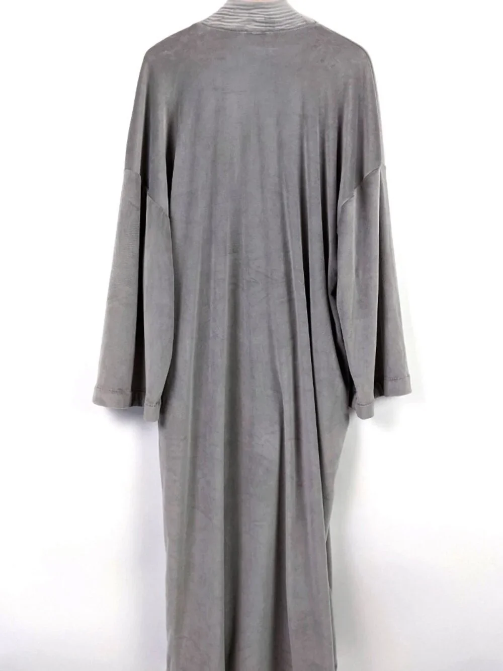 SKIMS Gray Soft Velour Fleece Wrap Robe Lounge Wear Size M